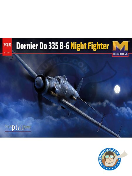 Dornier Do 335 B-6 Nightfighter | Airplane kit in 1/32 scale manufactured by HK Models (ref. 01E21) image