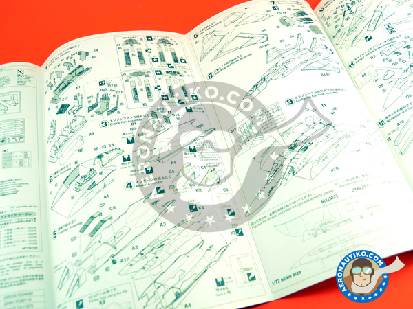 Image 7: McDonnell Douglas F-15 Eagle E | Airplane kit in 1/72 scale manufactured by Hasegawa (ref. 01569) Image 7: McDonnell Douglas F-15 Eagle E | Airplane kit in 1/72 scale manufactured by Hasegawa (ref. 01569)