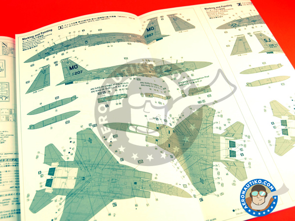 Image 8: McDonnell Douglas F-15 Eagle E | Airplane kit in 1/72 scale manufactured by Hasegawa (ref. 01569) Image 8: McDonnell Douglas F-15 Eagle E | Airplane kit in 1/72 scale manufactured by Hasegawa (ref. 01569)