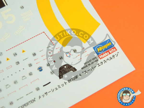 Image 4: Messerschmitt Bf 109 F-4 | Airplane kit in 1/48 scale manufactured by Hasegawa (ref. 07379) Image 4: Messerschmitt Bf 109 F-4 | Airplane kit in 1/48 scale manufactured by Hasegawa (ref. 07379)