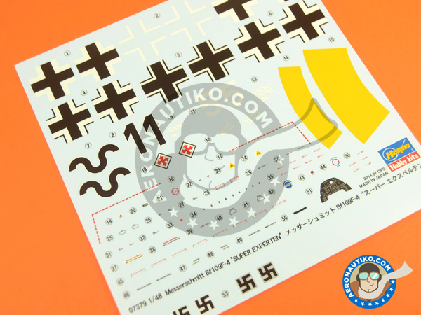 Image 8: Messerschmitt Bf 109 F-4 | Airplane kit in 1/48 scale manufactured by Hasegawa (ref. 07379) Image 8: Messerschmitt Bf 109 F-4 | Airplane kit in 1/48 scale manufactured by Hasegawa (ref. 07379)