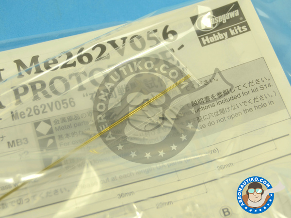 Image 5: Messerschmitt Me 262 Schwalbe V056 Nachtjäger Prototype | Airplane kit in 1/32 scale manufactured by Hasegawa (ref. 08237) Image 5: Messerschmitt Me 262 Schwalbe V056 Nachtjäger Prototype | Airplane kit in 1/32 scale manufactured by Hasegawa (ref. 08237)