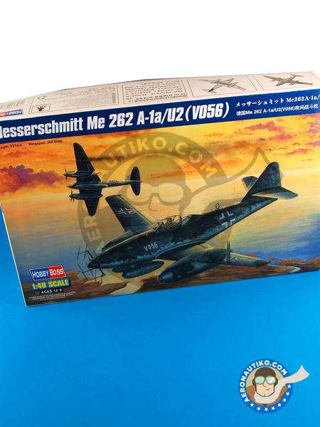 Messerschmitt Me 262 Schwalbe A-1a / U2 (V056) | Airplane kit in 1/48 scale manufactured by Hobby Boss (ref. 80374) image