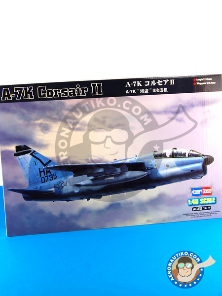 Ling-Temco-Vought A-7 Corsair II A-7K | Airplane kit in 1/48 scale manufactured by Hobby Boss (ref. HBOSS-80347) image