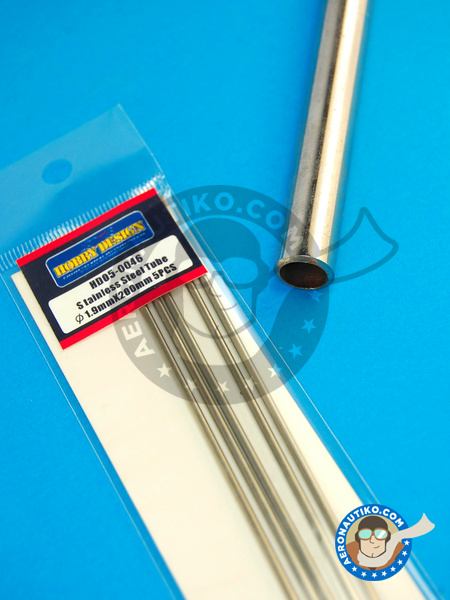 Stainless steel tube 1.9mm x 200mm | Material manufactured by Hobby Design (ref. HD05-0046) image