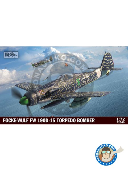Focke Wulf FW 190D-15 Torpedo Bomber | Maqueta de avión en escala 1/72 fabricado por IBG MODELS (ref. 72540) image