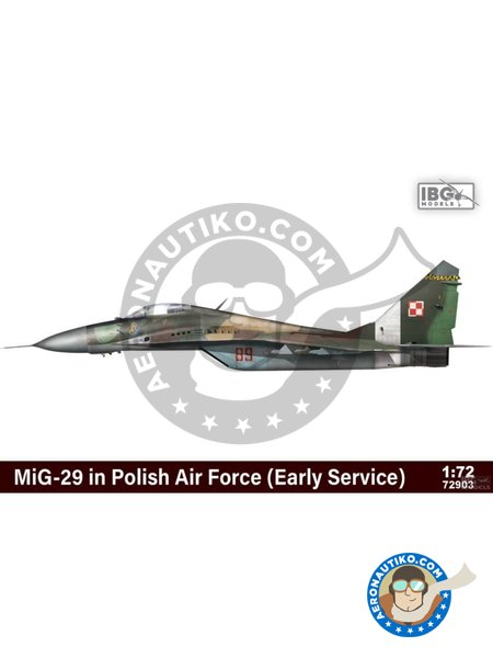 Mikoyan i Gurevich MiG-29 Polish Air Force | Maqueta de avión en escala 1/72 fabricado por IBG MODELS (ref. 72903) image