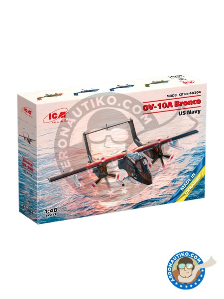 Bronco OV-10A US Navy | Airplane kit in 1/48 scale manufactured by ICM (ref. 48304) image