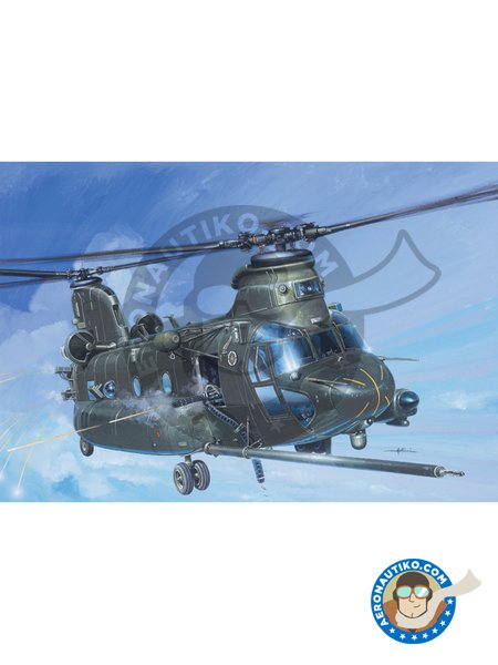 MH-47 E "SOA" Chinook | Maqueta de Helicóptero en escala 1/72 fabricado por Italeri (ref. 1218) image