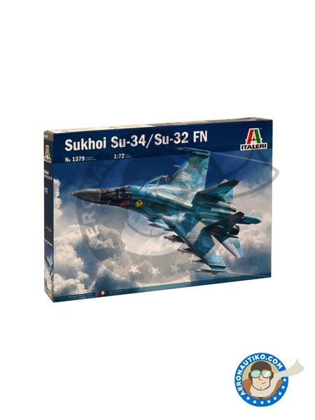 Sukhoi SU-34/SU-32FN | Airplane kit in 1/72 scale manufactured by Italeri (ref. 1379) image