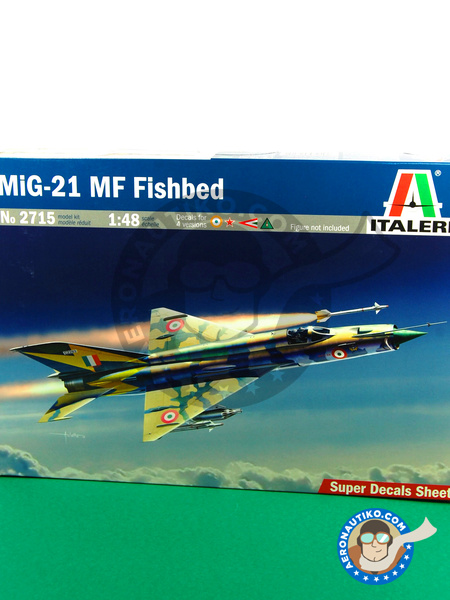 Mikoyan-Gurevich MiG-21 Fishbed | Airplane kit in 1/48 scale manufactured by Italeri (ref. ITA2715) image