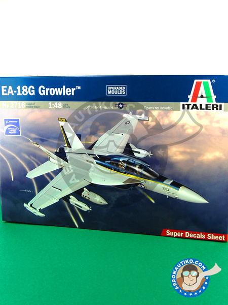 McDonnell Douglas F/A-18 Hornet G Growler | Airplane kit in 1/48 scale manufactured by Italeri (ref. ITA2716) image