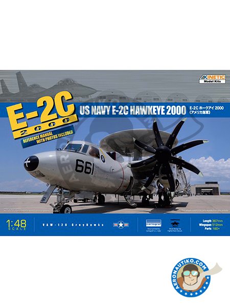 E-2C 2000 Hawkeye 1/48 | Maqueta de avión en escala 1/48 fabricado por Kinetic Model Kits (ref. K-48016) image