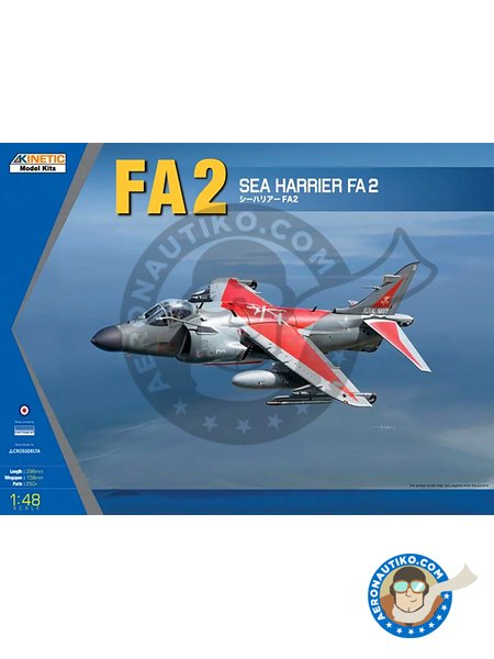 British Aerospace Sea Harrier FA2 | Airplane kit in 1/48 scale manufactured by Kinetic Model Kits (ref. K48041) image