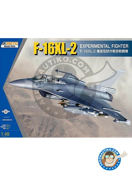 F-16XL-2 Experimental Fighter | Airplane kit in 1/48 scale manufactured by Kinetic Model Kits (ref. K48086) image