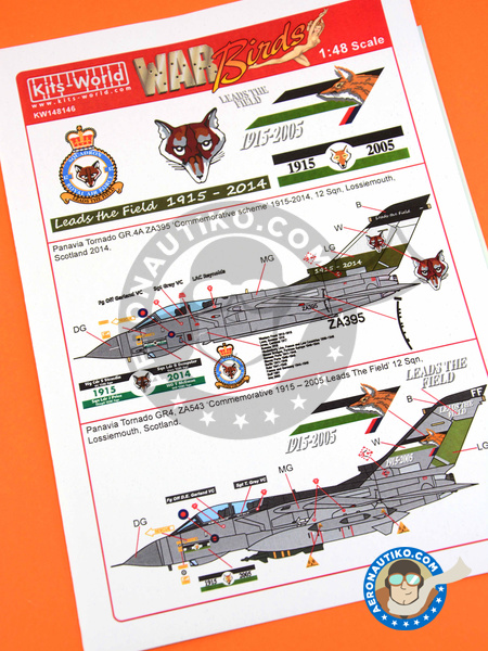 Panavia Tornado GR. 4 | Marking / livery in 1/48 scale manufactured by Kits World (ref. KW148146) image