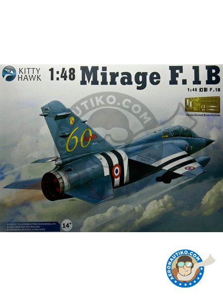 Mirage F.1B | Maqueta de avión en escala 1/48 fabricado por Kitty Hawk (ref. KH80112) image