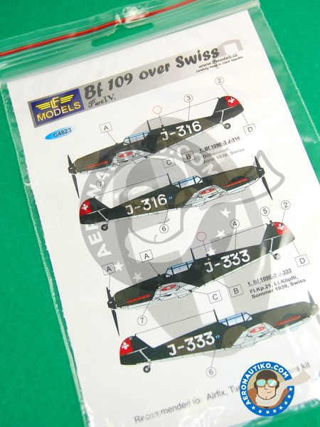 Messerschmitt Bf 109 | Marking / livery in 1/48 scale manufactured by LF Models (ref. LF-C4823) image