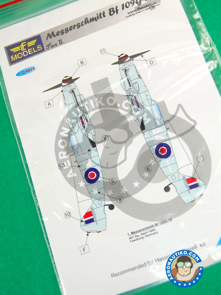 Messerschmitt Bf 109 G-10 | Marking / livery in 1/48 scale manufactured by LF Models (ref. LF-C4826) image