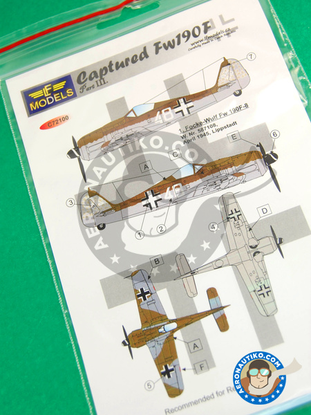 Focke-Wulf Fw 190 Würger F | Marking / livery in 1/72 scale manufactured by LF Models (ref. LF-C72100) image