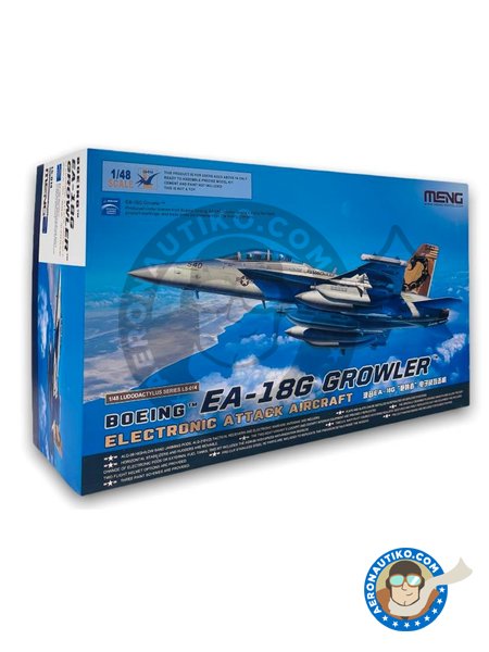 Boeing EA-18G "Growler" EAA | Airplane kit in 1/48 scale manufactured by Meng Model (ref. LS-014) image