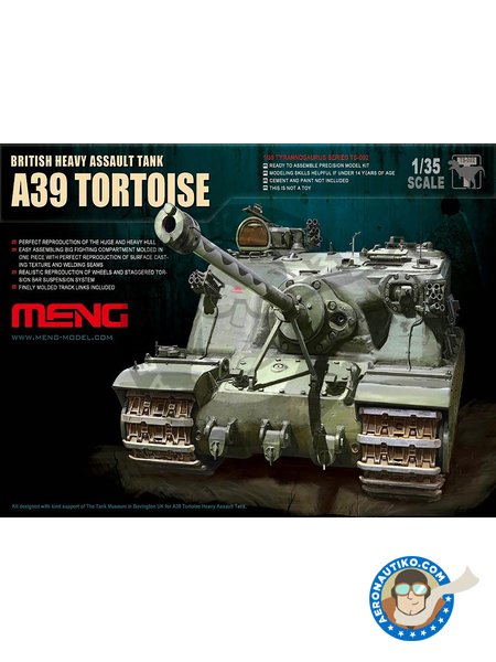British Heavy Assault Tank A39 Tortoise | Tank kit in 1/35 scale manufactured by Meng Model (ref. TS-002) image