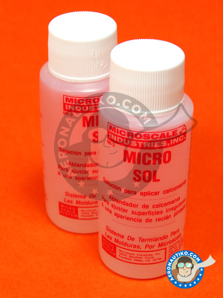 Liquidos para calcas - Microsol decal liquid - Bote rojo | Producto para calcas fabricado por Microscale (ref. MI-2) image