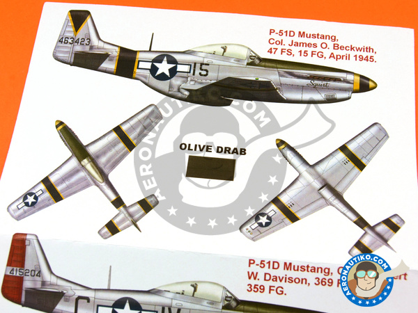 Image 2: North American P-51 Mustang D | Masks in 1/48 scale manufactured by Montex Mask (ref. K48153) Image 2: North American P-51 Mustang D | Masks in 1/48 scale manufactured by Montex Mask (ref. K48153)