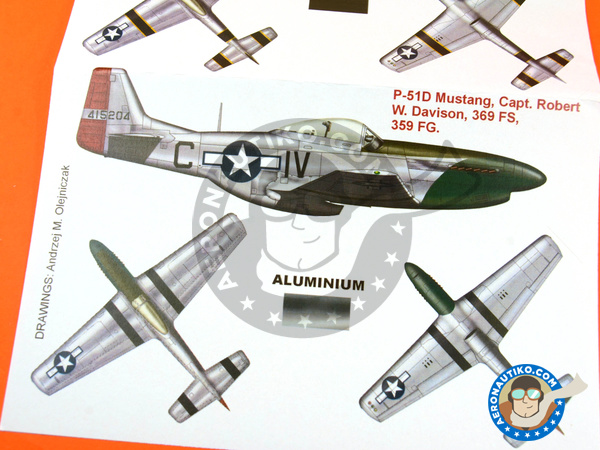 Image 3: North American P-51 Mustang D | Masks in 1/48 scale manufactured by Montex Mask (ref. K48153) Image 3: North American P-51 Mustang D | Masks in 1/48 scale manufactured by Montex Mask (ref. K48153)