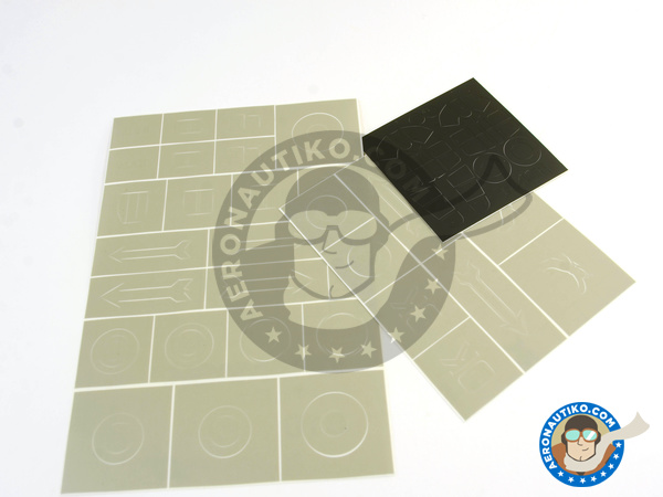 Image 1: Curtiss P-40 Warhawk E | Masks in 1/48 scale manufactured by Montex Mask (ref. K48155) Image 1: Curtiss P-40 Warhawk E | Masks in 1/48 scale manufactured by Montex Mask (ref. K48155)