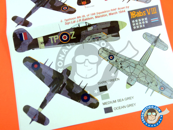 Image 3: Hawker Typhoon Mk Ib | Masks in 1/48 scale manufactured by Montex Mask (ref. K48273) Image 3: Hawker Typhoon Mk Ib | Masks in 1/48 scale manufactured by Montex Mask (ref. K48273)