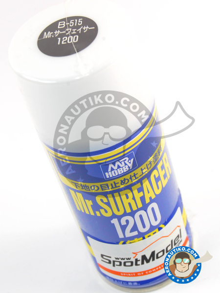 Mr. Surfacer 1200 - 170 ml - Spray - Grey colour | Primer manufactured by Mr Hobby (ref. B-515) image