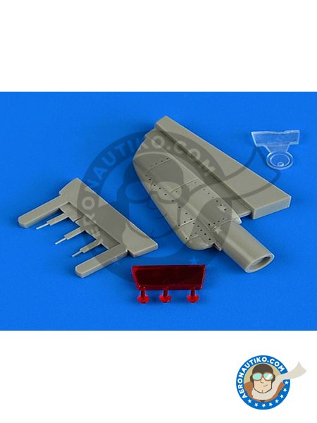 Grumman F-14A/F-14B Tomcat chin pod with ECM/TCS equipment | Electronic bay in 1/48 scale manufactured by Quickboost (ref. QB48797) image