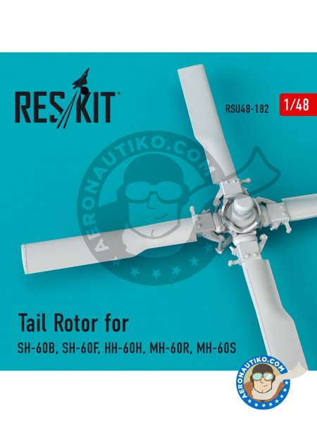 Rotor de cola |  en escala 1/48 fabricado por RESKIT (ref. RSU48-0182) image