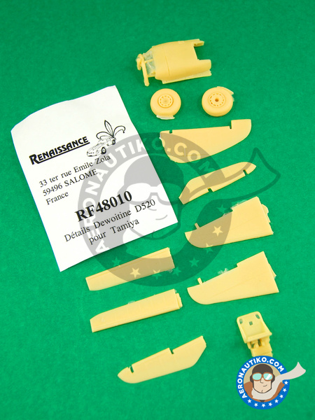 Dewoitine D.520 | Upgrade in 1/48 scale manufactured by Renaissance Models (ref. REN-RF48010) image