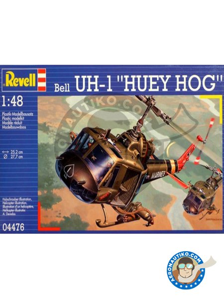 Bell UH-1 "Huey Hog" | Helicopter kit in 1/48 scale manufactured by Revell (ref. 04476) image