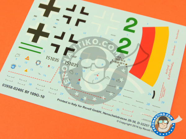 Image 3: Messerschmitt Bf 109 G-10 | Airplane kit in 1/48 scale manufactured by Revell (ref. REV03958) Image 3: Messerschmitt Bf 109 G-10 | Airplane kit in 1/48 scale manufactured by Revell (ref. REV03958)