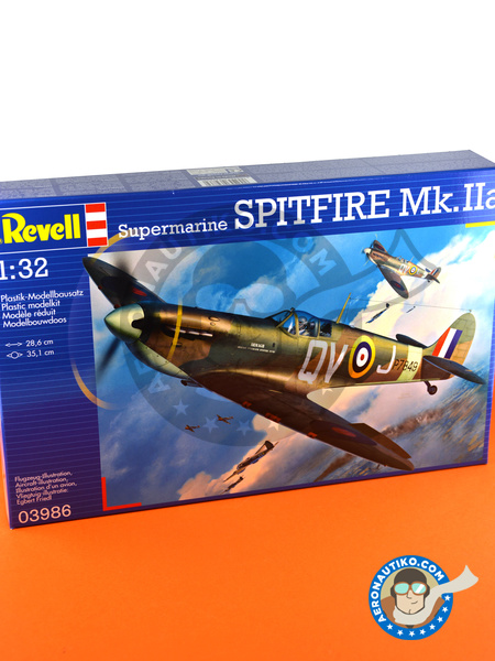 Supermarine Spitfire Mk. IIa | Airplane kit in 1/32 scale manufactured by Revell (ref. REV03986) image