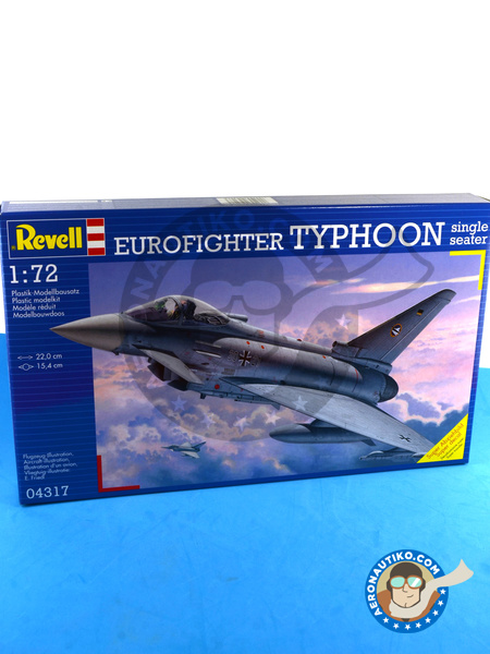 Eurofighter Typhoon Single seater | Airplane kit in 1/72 scale manufactured by Revell (ref. REV04317) image