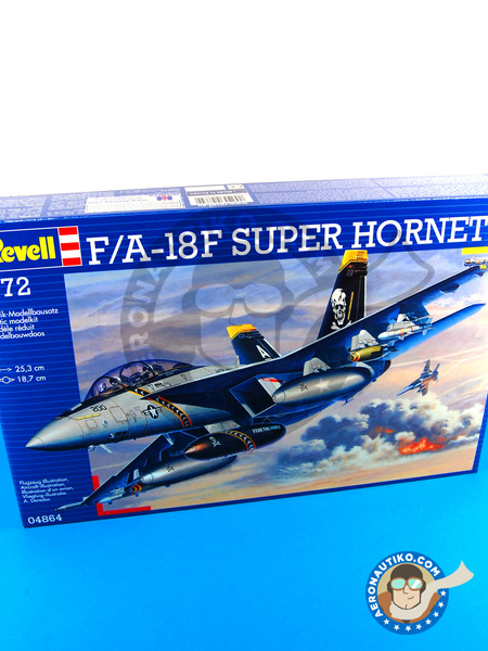 McDonnell Douglas F/A-18 Hornet F Super Hornet | Airplane kit in 1/72 scale manufactured by Revell (ref. REV04864) image