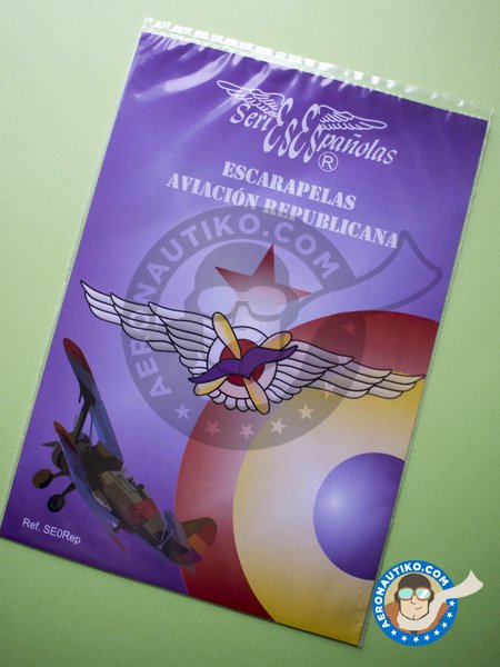 Escarapelas genéricas aviación republicana. | Decoración fabricado por Series Españolas (ref. SE0Rep) image