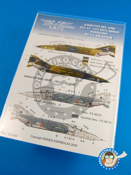 McDonnell Douglas F-4 Phantom II C | Marking / livery in 1/48 scale manufactured by Series Españolas (ref. SE948) image