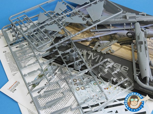 Image 1: Mirage F.1 Duo Pack & Book. | Airplane kit in 1/72 scale manufactured by Special Hobby (ref. SH72414) Image 1: Mirage F.1 Duo Pack & Book. | Airplane kit in 1/72 scale manufactured by Special Hobby (ref. SH72414)