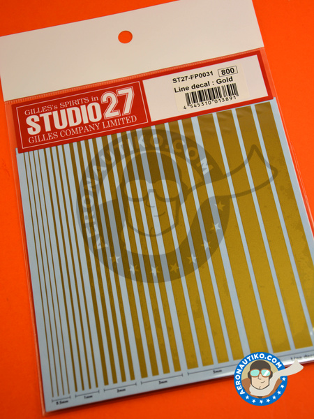 Líneas doradas | Calcas de agua fabricado por Studio27 (ref. ST27-FP0031) image