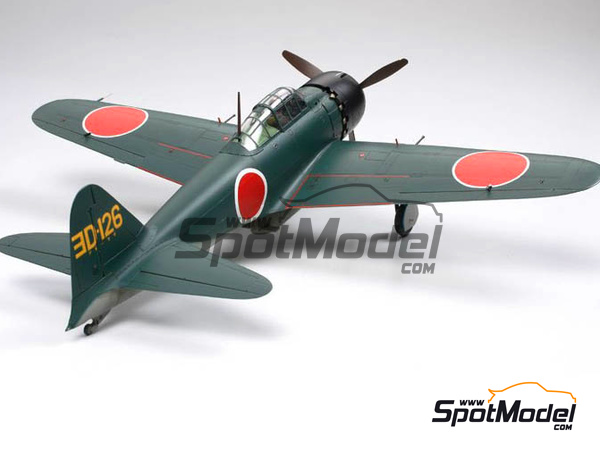 Image 2: Mitsubishi A6M Zero 5 Zeke | Airplane kit in 1/48 scale manufactured by Tamiya (ref. TAM25167) Image 2: Mitsubishi A6M Zero 5 Zeke | Airplane kit in 1/48 scale manufactured by Tamiya (ref. TAM25167)