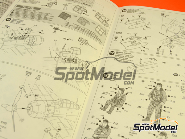 Image 14: Mitsubishi A6M Zero 5 Zeke | Airplane kit in 1/48 scale manufactured by Tamiya (ref. TAM25167) Image 14: Mitsubishi A6M Zero 5 Zeke | Airplane kit in 1/48 scale manufactured by Tamiya (ref. TAM25167)