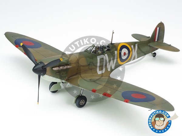 Image 1: Supermarine Spitfire Mk.1 | Airplane kit in 1/48 scale manufactured by Tamiya (ref. TAM60119) Image 1: Supermarine Spitfire Mk.1 | Airplane kit in 1/48 scale manufactured by Tamiya (ref. TAM60119)