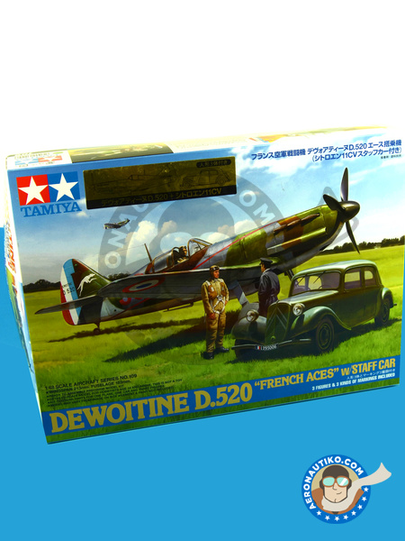 Dewoitine D.520 | Airplane kit in 1/48 scale manufactured by Tamiya (ref. TAM61109) image