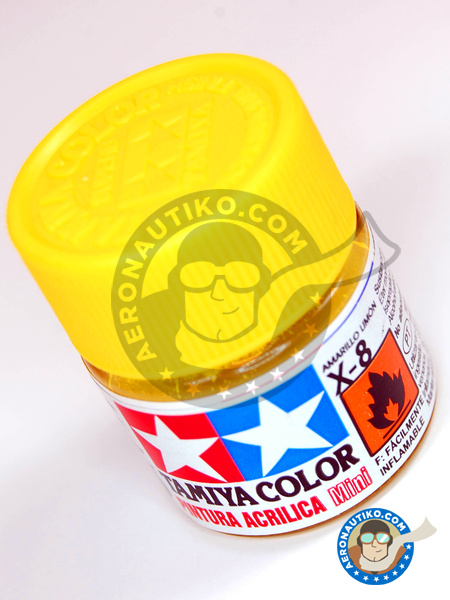Amarillo limon X-8 Lemon Yellow | Pintura acrílica fabricado por Tamiya (ref. TAM81508) image