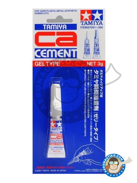 Cianocrilato gel - CA Cement | Pegamento fabricado por Tamiya (ref. TAM87091) image